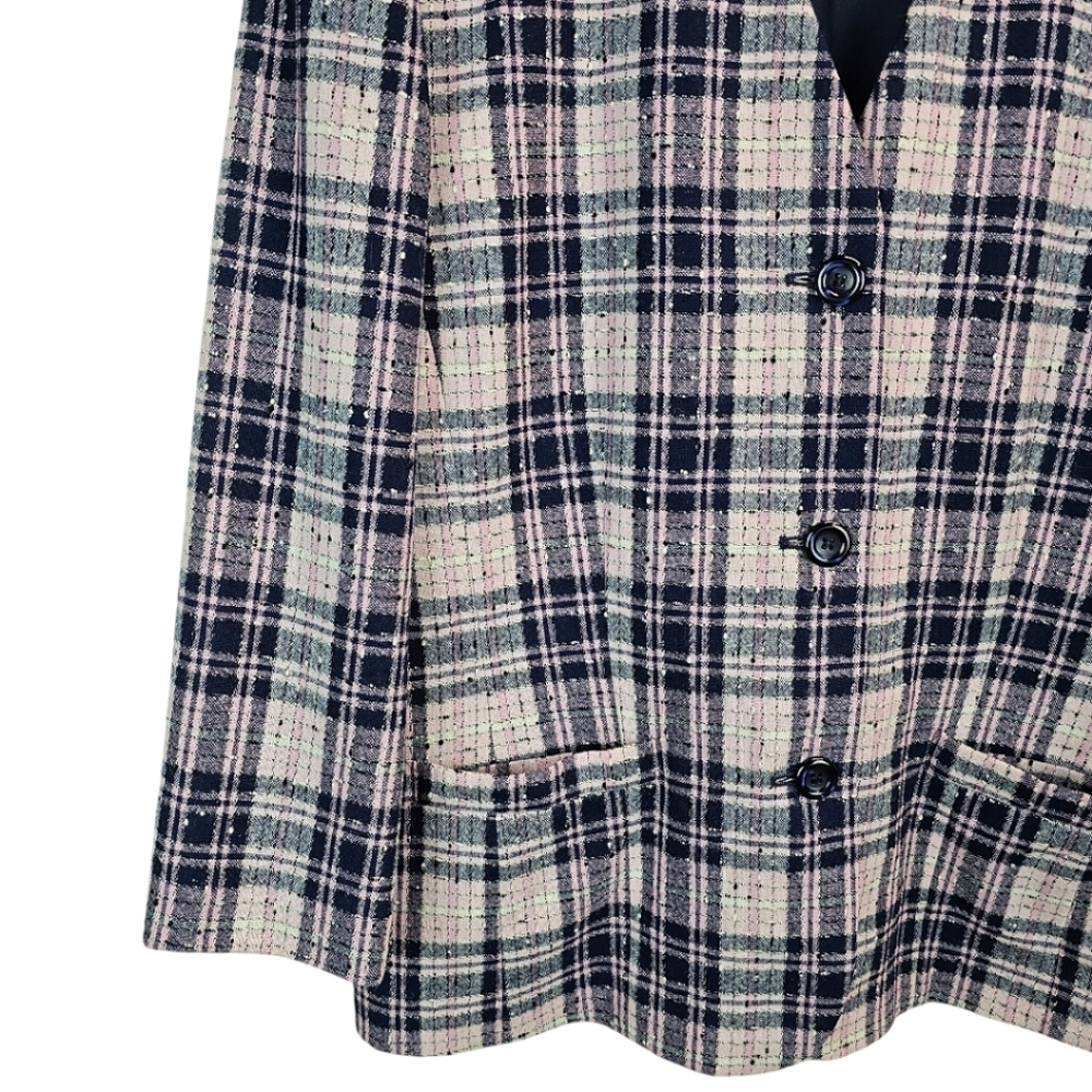 Pendleton Pure Wool Plaid Button Front Blazer Wom… - image 7